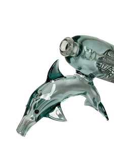 Pacini glass dolphin bubbler